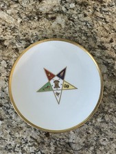 RARE Order Of The Eastern Star Antique Masons Plate Peerless J &C Bavaria Signed picture