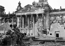 Ruins of the Reichstag in Berlin Allied Bombing 5