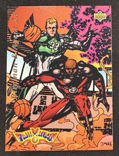 MICHAEL JORDAN & LARRY BIRD 1992-93 UPPER DECK #510 FANIMATION JIM LEE ARTWORK picture