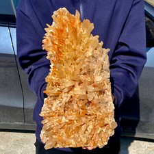 12.6LB A+++Large Natural white Crystal Himalayan quartz cluster /mineralsls picture