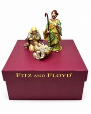 fitz and floyd Treasures Collection Nativity Set #34/100 Mary Joseph Baby Jesus picture