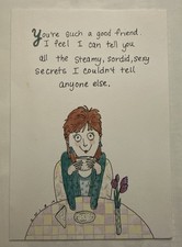 Vintage Hallmark “Shoebox Greetings” 1990s Cartoon Funny Sexy Secrets - Used picture