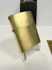 GENUINE Zippo Lighter BRILLIANT BASE 1932-1991 Brushed Brass BOXED & NEW RARE picture