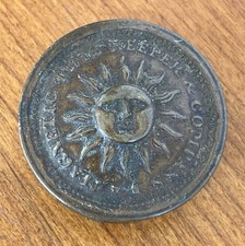 Antique 1870 D.L. SMITH MAGNETIC TIME KEEPER & COMPASS Embossed Brass picture
