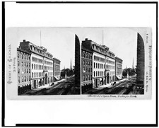 Crosby's Opera House,street,Washington Street,Chicago,Illinois,IL,Carbutt,c1860 picture