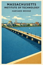 MIT Harvard Bridge Poster 🌉 - 16x24” Premium Matte Paper 200gsm picture