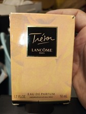 Read Vintage 1990 Lancome Tresor Women's Perfume EDP Original Formula 1.7 Oz  picture
