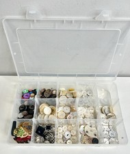 Antique Victorian Mother Of Pearl MOP Shell Etched Button Lot Large picture