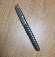 Vintage Waterman Ideal Fountain Pen Gray 14K Gold Flexible Nib USA 1950s picture