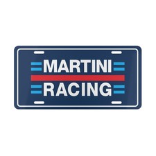 Martini Racing Vanity License Plate Car Tag – Aluminum Metal (Blue Background) picture