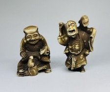 Two Vintage Japanese Netsuke & Okimono Resin Figures picture