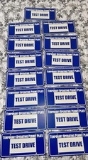 Lot of 15 Temporary Operating Permits Test Drive Tag Dealer Plate Blue Car Tags picture