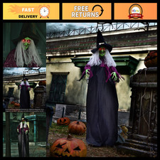 72” Halloween Decorations - Hanging Animatronic Witch Eyes for Haunted House Pro picture