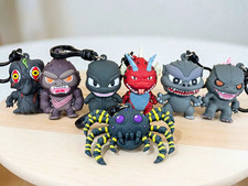 Lot of 7 Godzilla Bag Clips Kumonga Titanosaurus Hedorah Kong Monogram Figural picture