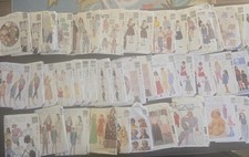 Vintage McCall’s paper sewing patterns, clothing types, and sizes Lot of 47 picture