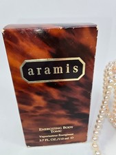 Vintage 1991 Aramis Energizing Body Tonic 3.7 oz 110ml A91 w/ Box Scarce picture