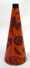 Vintage 1920s Halloween Cardboard Horn Noisemaker Works 6.5