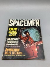 Vintage June 1964 Spaceman Sci-fi/Horror Magazine #8 picture