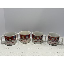 Vintage 1993 Campbells Soup Mugs Set of 4 West Wood Ceramic Campbells Kids Mugs picture