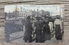 RPPC Lansing Michigan Postcard ~ 1911 ~ Lansing Street Scene  picture