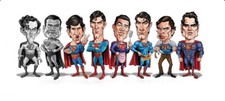 Tom Richmond Signed Superman Art Print #16/450 George Reeves Christopher Reeve + picture