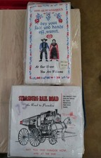 2 Pack Vintage Pennsylvania Dutch Country Guest Towels Napkins NOS Kitschy  picture