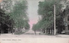 Alliance OH Ohio Union Avenue Early 1900s  to Luckey Ohio Vtg Postcard 24A picture