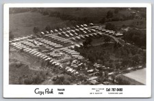 Cozy Park Trailer Park Vandercook Lake Jackson Michigan MI c1960 Real Photo RPPC picture