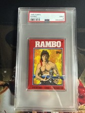 1985 Topps Rambo Wax Pack PSA 9 picture