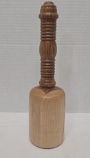 Beautiful Two Toned Wooden Carver's Mallet Woodworking Handcrafted Custom Lathed picture