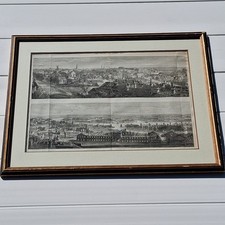 1865 Civil War Richmond VA Panorama Engraving Illustrated London News Framed Art picture