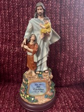 New Thomas Kinkade “Let the little children come to me” illuminating Jesus  picture
