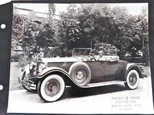 8 X 10 Photo 1932 Packard Roadster Automobile Studio Movie Rental Car picture