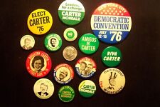 JIMMY CARTER lot 15 Pinback Buttons Original 1976 1980 President Run Political picture