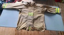 Vintage Retired Firefighter Turnout JACKET FIRE COAT USED *SHELL ONLY* 60x39.5