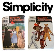2 Vintage Simplicity COSTUMES Patterns Wizard of Oz A 7 8 10 12 14/2-4 6-8 10-12 picture