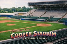 COOPER STADIUM COLUMBUS, OHIO MODERN Postcard Baseball Stadium A851 picture