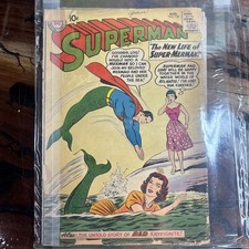 Superman #139 DC Comics 1960 Silver Age Super-Merman Red Kryptonite Estate Find picture