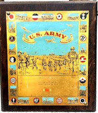 VINTAGE WWII PLAQUE NORMANDY BEACH D-DAY 12TH US ARMY 501ST ENG. RGT. 553RD CO A picture
