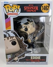 Eddie Stranger Things Funko Pop 1462 Vinyl Figure + Protector  picture