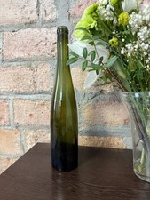 Antique c.1915 Green Glass Rheinflöte Rhine Wine Bottle German Vintage picture