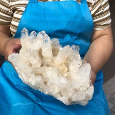 7.12LB Natural Transparent White Quartz Crystal Cluster Specimen Healing 6614 picture