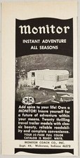 1969 Print Ad Monitor Coach Travel Trailers Make in Wakarusa,Indiana picture