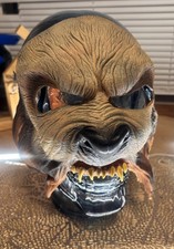 Vintage 1980's Halloween Imagineering Inc Wolf Half Mask Werewolf 1987 Costume picture