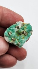 18g Natural Untreated Colombian Emerald Specimen Matrix Muzo Calcite Quartz Gem picture