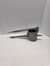 Vintage Metal Spätzle Maker Potato Ricer Hand Press Aluminum Kitchen Tool picture