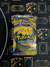 Topps Crome Pokemon 5 Chrome Trading Cards SERIES 1- FACTORY SEALED picture
