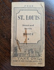 1954 St Louis Street Health Guide Central Medical Office Missouri Map Ephemera picture