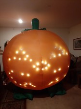 Gemmy Halloween Inflatable Airblown 2013 8ft Lightsync Singing Pumpkin picture