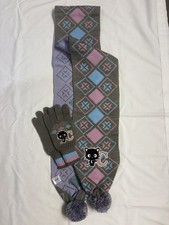 RARE 2006 CHOCOCAT Sanrio Smiles Pastel Scarf/Gloves Set (BEAUTIFUL Condition) picture
